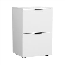 Load image into Gallery viewer, Artiss Filing Cabinet Files Storage Office Shelves File Organiser White 2 Drawer
