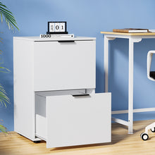 Load image into Gallery viewer, Artiss Filing Cabinet Files Storage Office Shelves File Organiser White 2 Drawer
