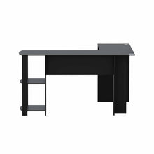 Load image into Gallery viewer, Artiss Computer Desk Shelf L-Shape Black 136CM
