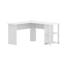 Load image into Gallery viewer, Artiss Computer Desk Shelf L-Shape White 136CM
