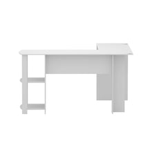 Load image into Gallery viewer, Artiss Computer Desk Shelf L-Shape White 136CM
