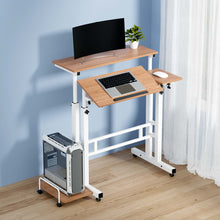 Load image into Gallery viewer, Artiss Laptop Desk Table Adjustable Light Wood 80CM
