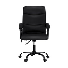 Load image into Gallery viewer, Artiss 2 Point Massage Office Chair PU Leather Black
