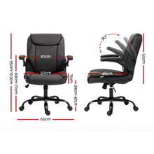Load image into Gallery viewer, Artiss Executive Office Chair Mid Back Brown
