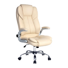 Load image into Gallery viewer, Artiss Executive Office Chair Leather Tilt Beige
