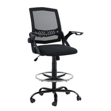 Load image into Gallery viewer, Artiss Office Chair Drafting Stool Mesh Chairs Black
