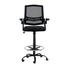 Load image into Gallery viewer, Artiss Office Chair Drafting Stool Mesh Chairs Black
