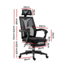 Load image into Gallery viewer, Artiss Mesh Office Chair Recliner Black
