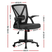 Load image into Gallery viewer, Artiss Mesh Office Chair Mid Back Black
