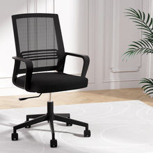 Load image into Gallery viewer, Artiss Mesh Office Chair Computer Gaming Desk Chairs Work Study Mid Back Black
