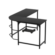 Load image into Gallery viewer, Artiss Computer Desk L-Shape CPU Stand Black 147CM
