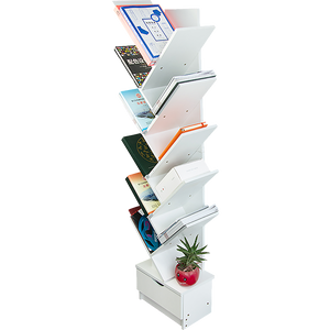 Tree Bookshelf Bookcase Book Organizer 12-Tier Multipurpose Shelf Display Racks